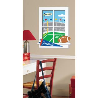 RoomMates Game Day Football Peel & Stick Window   Home   Home Decor