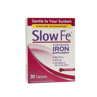 Slow Fe Slow Release Iron, Tablets 30 ea (Pack of 3)