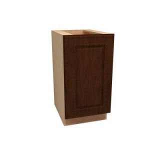 Home Decorators Collection 15x34.5x24 in. Roxbury Assembled Base Cabinet with Single Door in Manganite Glaze B15R RMG