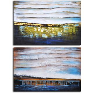 Hand painted After the Rain 2 piece Canvas Set   Shopping