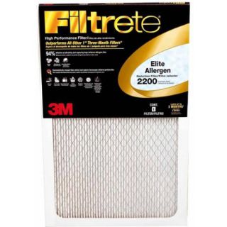 Filtrete 2200 Elite Allergen Reduction Air and Furnace Filter, Available in Multiple Sizes