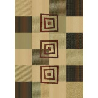 United Weavers Santana Green 5 ft. 7 in. x 7 ft. 10 in. Contemporary Area Rug 525 61145 58