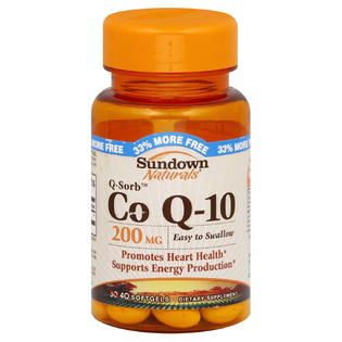 Sundown  Q Sorb Co Q 10, 200 mg, Softgels, 40 softgels