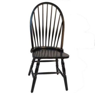 Carolina Cottage Windsor Dining Chair in Antique Black 1C53 969