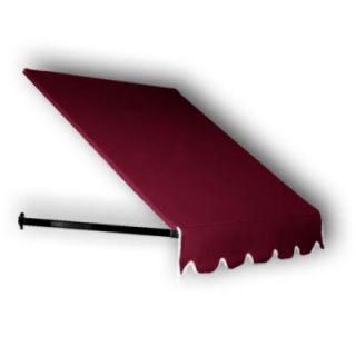 AWNTECH 4 ft. Dallas Retro Window/Entry Awning (44 in. H x 36 in. D) in Burgundy CR33 4B