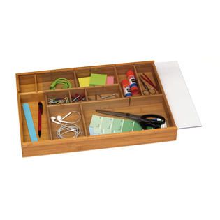 Lipper Adjustable Drawer Organizer with Acrylic Slide Cover alternate