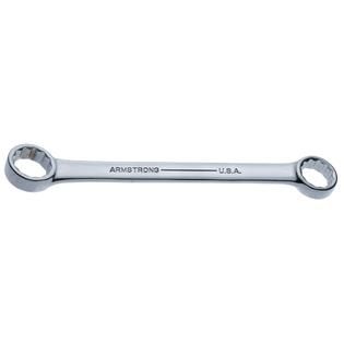 Armstrong 17 x 19 mm 12 pt. Full Polish 15 degree Offset Box Wrench