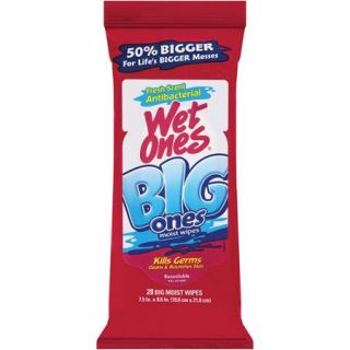 Wet Ones Big Ones Moist Wipes, 28 count