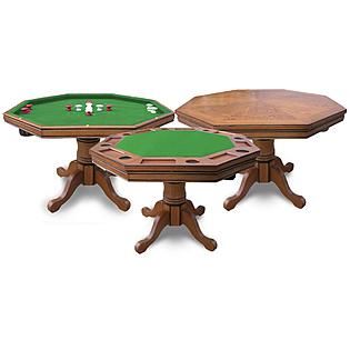 Hathaway™  Kingston Dark Oak 3 IN 1 Poker Table