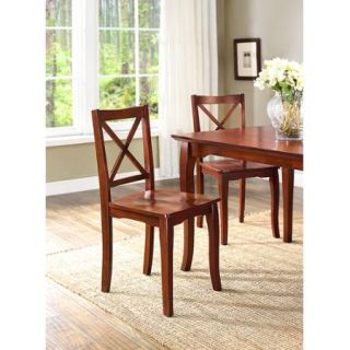 Better Homes and Gardens Ashwood Road Dining Chair, Set of 2, Brown Cherry