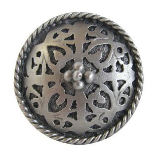Notting Hill 1 1/8 in Pewter Jewel Round Cabinet Knob