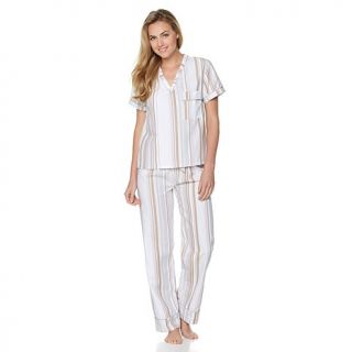 Concierge Collection Elements Striped 2 piece Pajamas   8014660