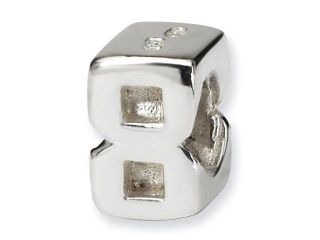 Sterling Silver Reflections Kids Number 8 Bead