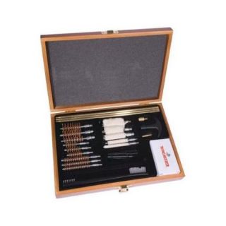 Winchester Universal Gun Cleaning Kit in Wooden Presentation Box, 30pc
