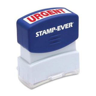 U.S. Stamp & Sign Stamp, Pre Inked, ''Urgent'', 9/16''x1 11/16'' Imp, Red