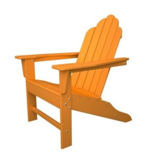 POLYWOOD Long Island Tangerine Patio Adirondack Chair ECA15TA