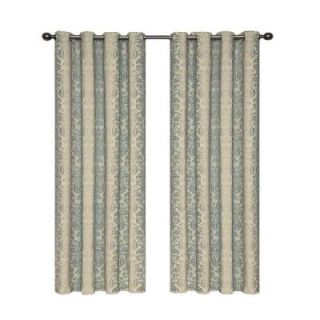 Eclipse Nadya Blackout Smokey Blue Polyester Curtain Panel, 63 in. Length (Price Varies by Size) 12996052063SEB