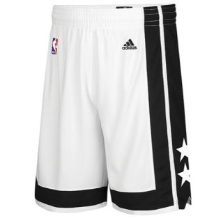 adidas NBA Swingman Shorts   Mens   Basketball   Clothing   Brooklyn Nets   White