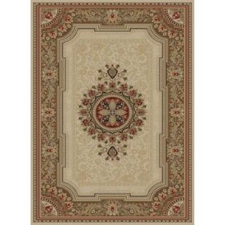 Concord Global Trading Ankara Chateau Ivory 2 ft. 7 in. x 4 ft. 1 in. Accent Rug 65223