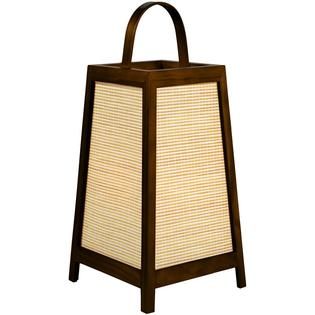 Oriental Furniture 17 Akida Lamp   Walnut   Home   Home Decor