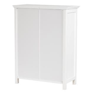 Elegant Home  Delaney Floor Storage Cabinet with 2 Doors   White