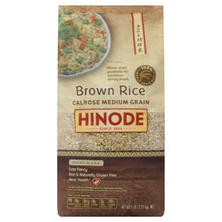 HINODE Brown Rice, Calrose Medium Grain, 5 lb (2.27 kg)   Food