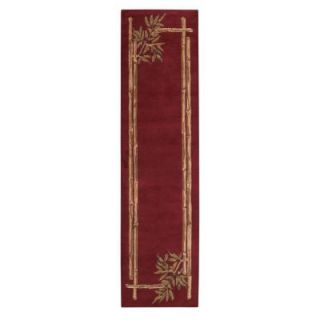 Home Decorators Collection Bamboo Red 2 ft. 9 in. x 14 ft. Runner 3241470110