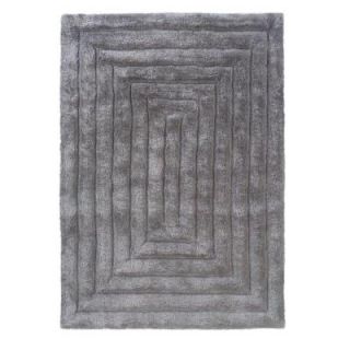 Linon Home Decor Links Collection Squared Grey 1 ft. 10 in. x 2 ft. 10 in. Indoor Area Rug RUG LK0923