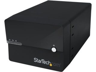 StarTech Dual Bay Gigabit NAS RAID Enclosure for 3.5 Inch SATA Hard Drives with WebDAV and Media Server (S352BMU3N)