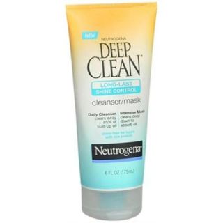 Neutrogena Deep Clean Long Last Shine Control Cleanser/Mask 6 oz (Pack of 4)