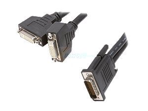 TRIPP LITE 1 ft. DMS59 to (2) DVI I Female Splitter Cable P576 001