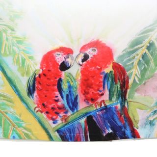Betsy Drake Interiors Garden Two Parrots Hand Towel