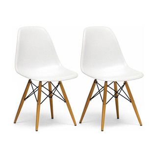 Mod Made Paris Tower Side Chair Wood Leg (Set of 2)   17126354