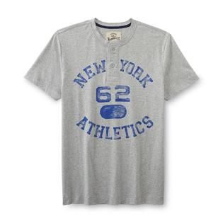 Roebuck & Co. Young Mens Graphic Henley Shirt   NY Athletics