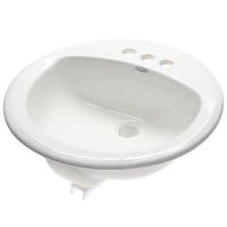 American Standard Rondalyn Self Rimming Bathroom Sink in White 0491.019.020