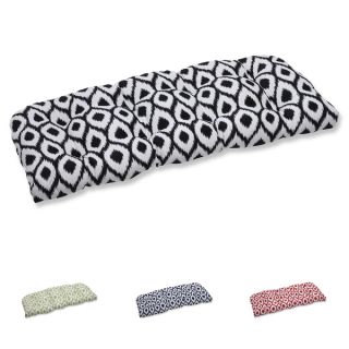 Pillow Perfect Wicker Loveseat Cushion with Bella Dura Shivali Fabric