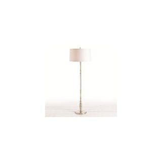 Arteriors Home 65 in Polished Nickel Floor Lamp with White Shade