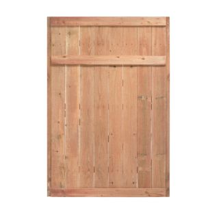Color Treated Stain Pressure Treated Pine Privacy Fence Gate (Common 3.75 ft x 6 ft; Actual 3.75 ft x 6 ft)
