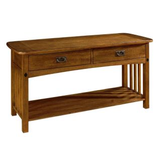 Somerton Home Furnishings Craftsman Primavera Oak Rectangular Console and Sofa Table
