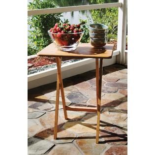 Lipper International Bamboo Rectangular Snack Table   Home   Furniture