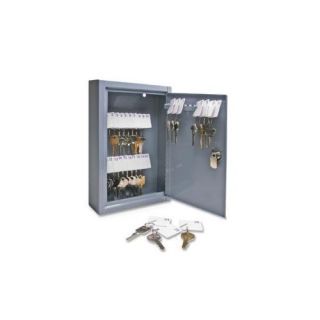SPARCO PRODUCTS Secure Key Cabinet, 8 x2 5/8x12 1/8, 30 Keys, Gray