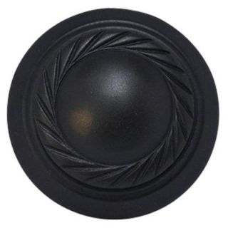 Copper Mountain Hardware Georgian Roped 1 1/2 in. Oil Rubbed Bronze Round Cabinet Knob SH113US10B