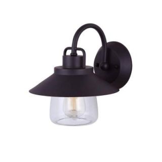 CANARM Colorado 1 Light Oil Rubbed Bronze Outdoor Wall Light with Clear Glass IOL252ORB