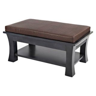 Jared Table/Ottoman with Two Pull Out Shelves and Storage Shelf in