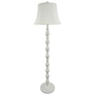 Fangio Lighting 59.5 in. Wood Floor Lamp, White DISCONTINUED 2013