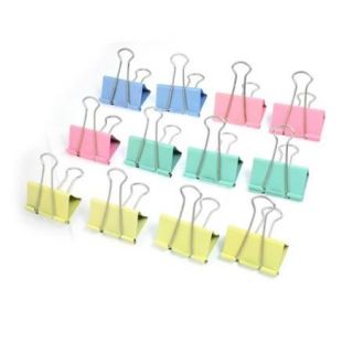 12 Pcs 51mm Spring Loaded File Organizer Home Office Binder Clips