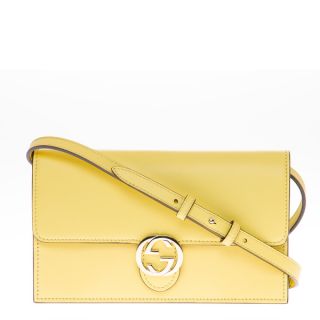 Gucci Icon Leather Wallet with Strap   17308179   Shopping