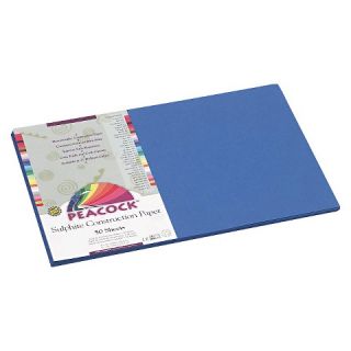 Pacon® Peacock Sulphite Construction Paper, 76 lbs., 12 x 18   Blue