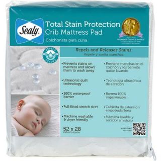 Sealy Total Stain Protection Crib Mattress Pad