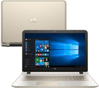 HP 17 Gold Luxe Windows10 Touch Laptop 12GB RAM Tech Support & Office Option —